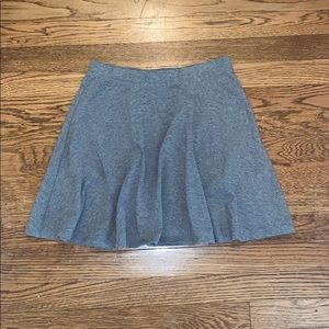 Grey stretchy skater skirt